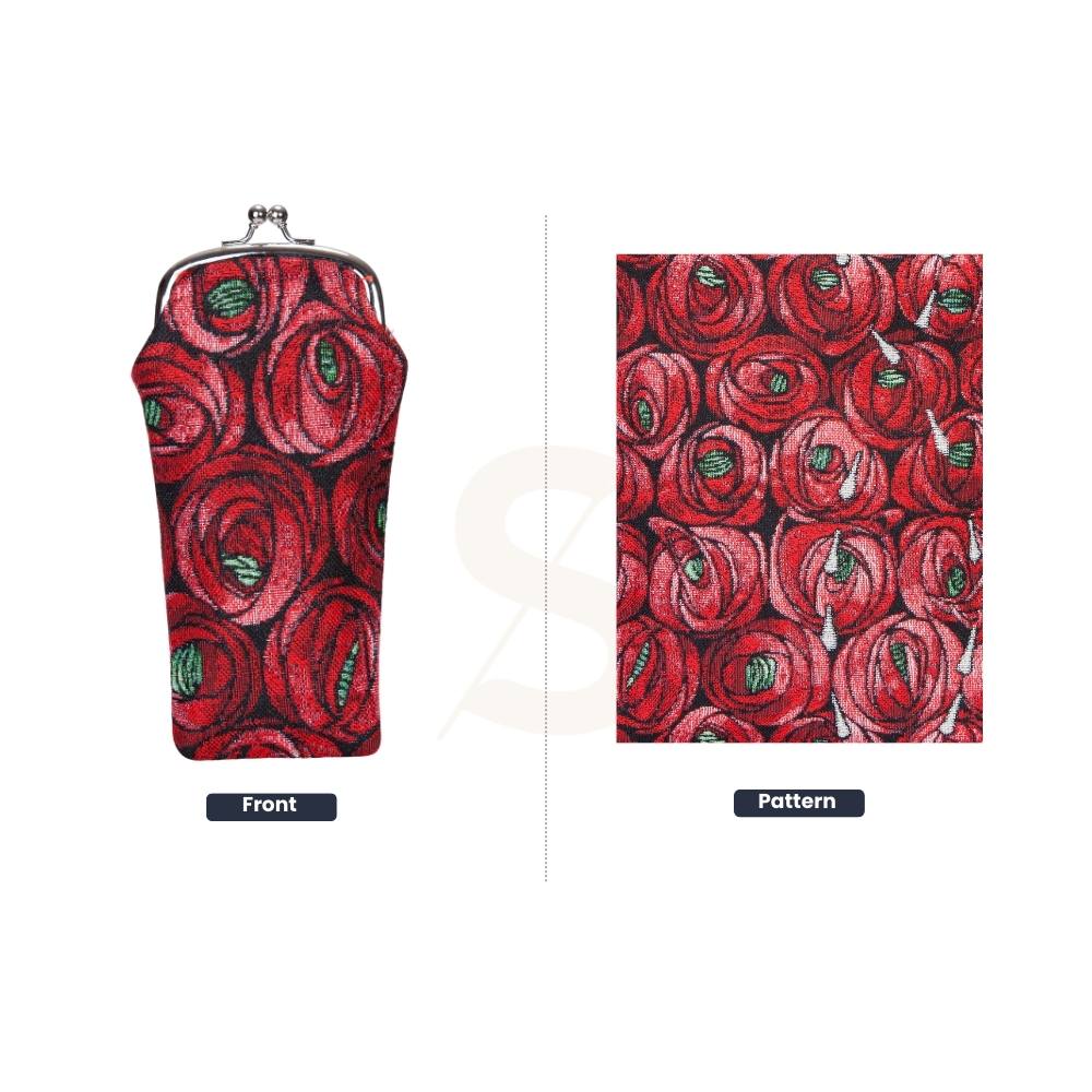 Rennie Mackintosh Rose And Teardrop Glasses Pouch/ Case