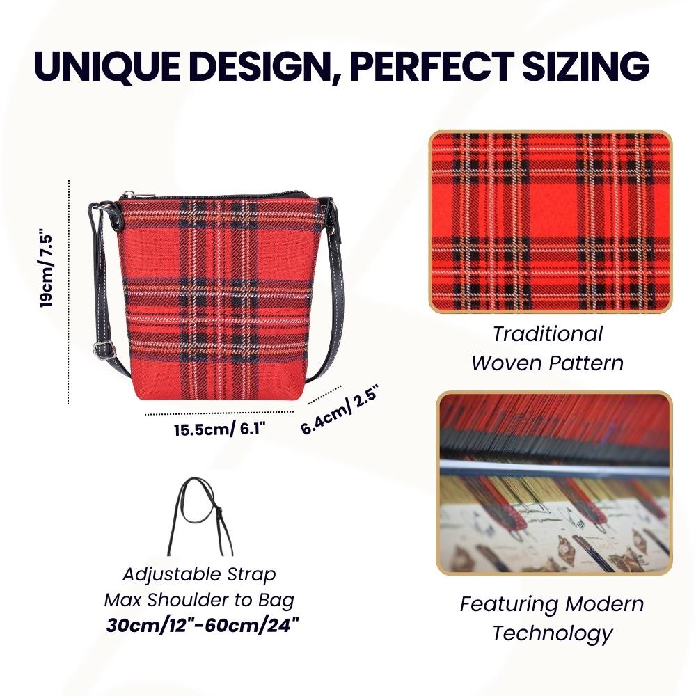 Royal Stewart Tartan Red Sling Bag