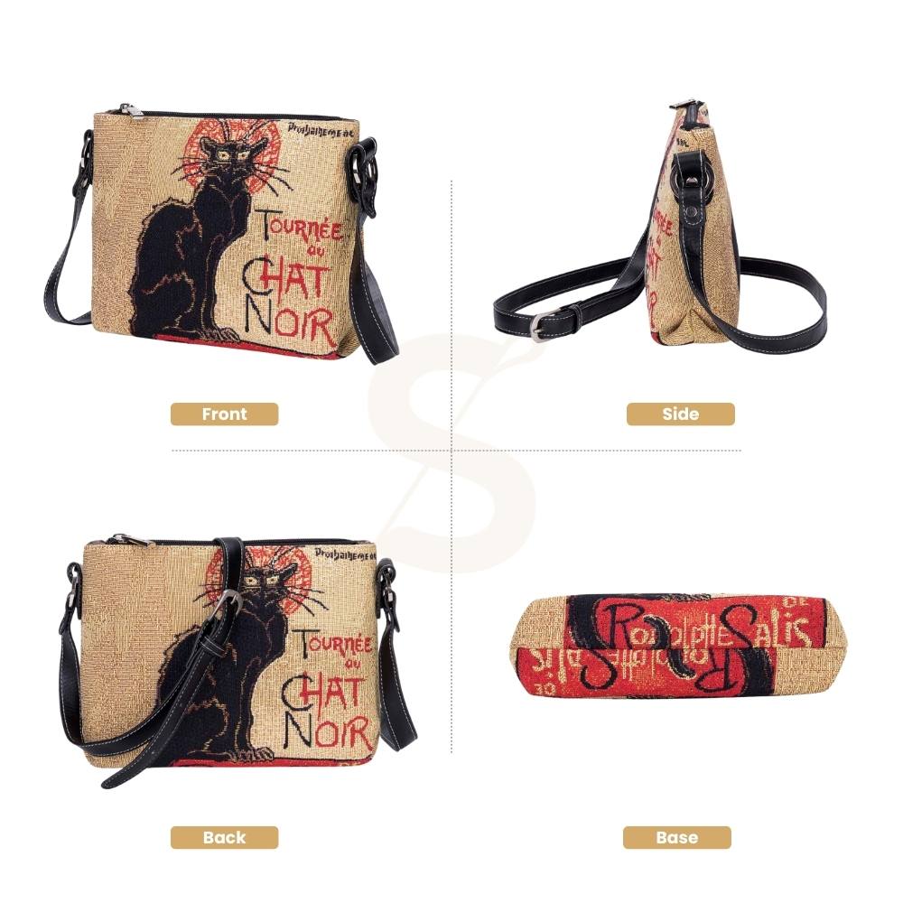 Theophile Steinlen Tournee Du Chat Noir Crossbody Bag
