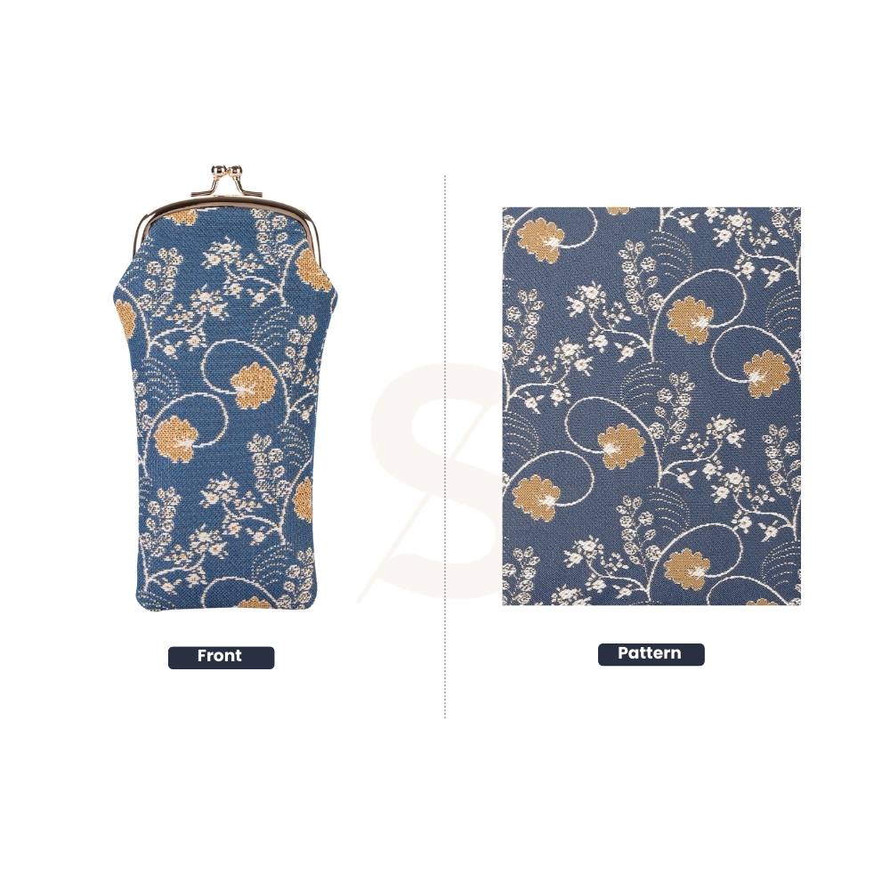 Jane Austen Blue Glasses Pouch/ Case