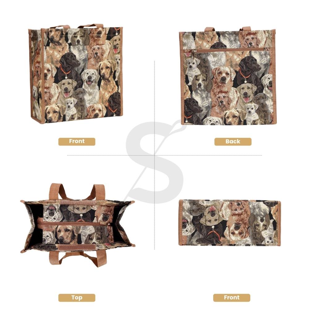 Labrador Dog Brown Shopper Bag