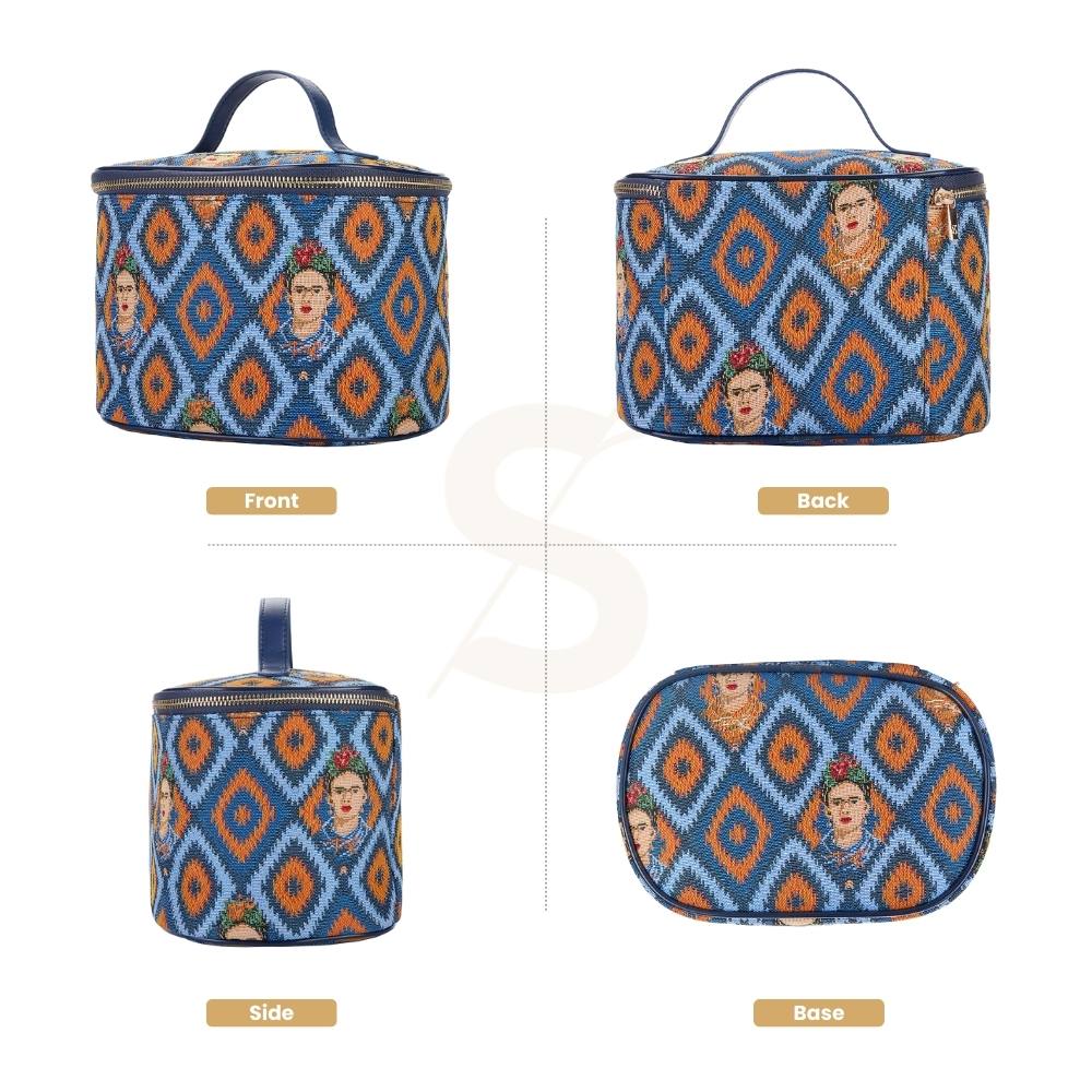 Frida Kahlo Icon Blue Toiletry Bag/ Toiletries Organizer