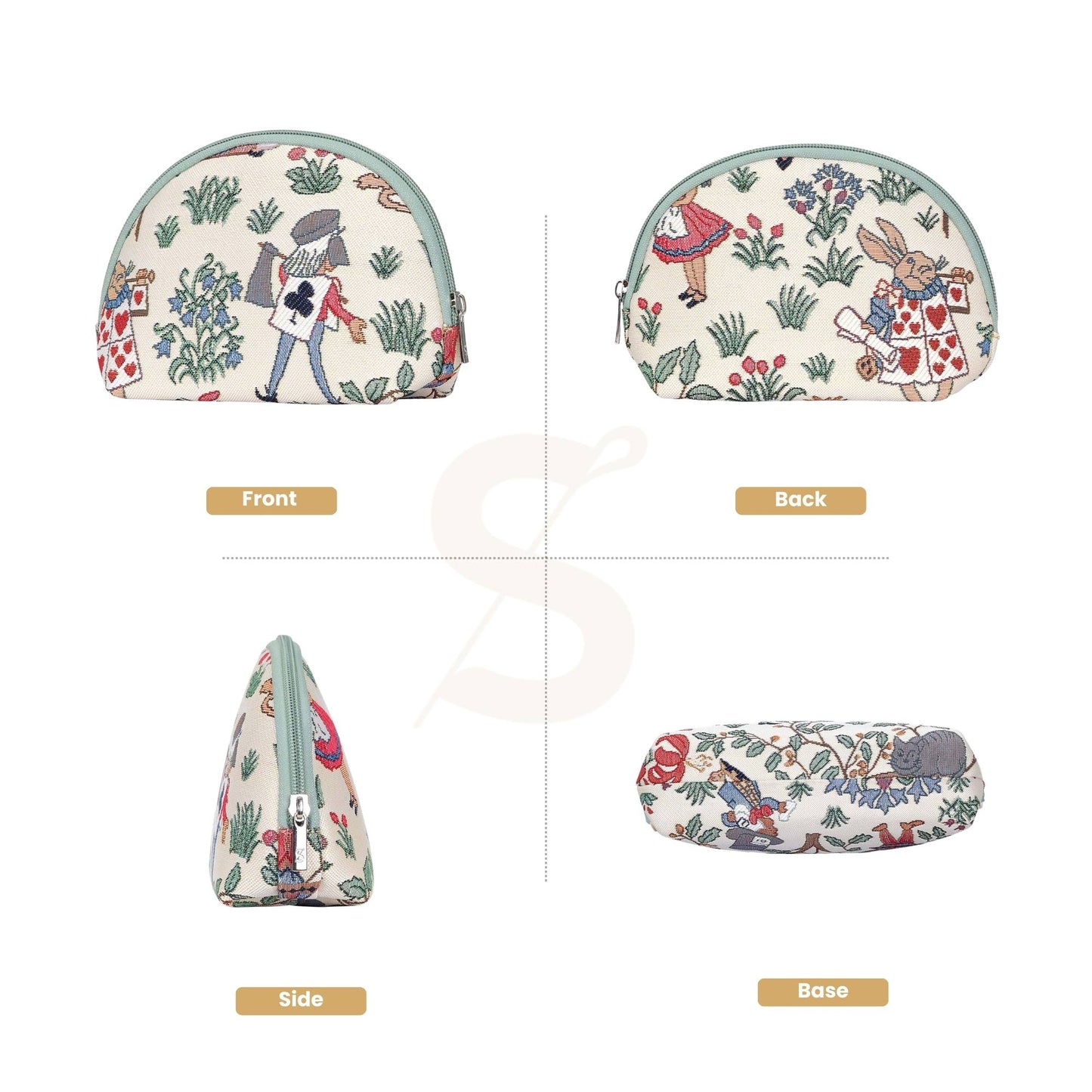 Charles Voysey Alice in Wonderland Cosmetic Make Up Bag