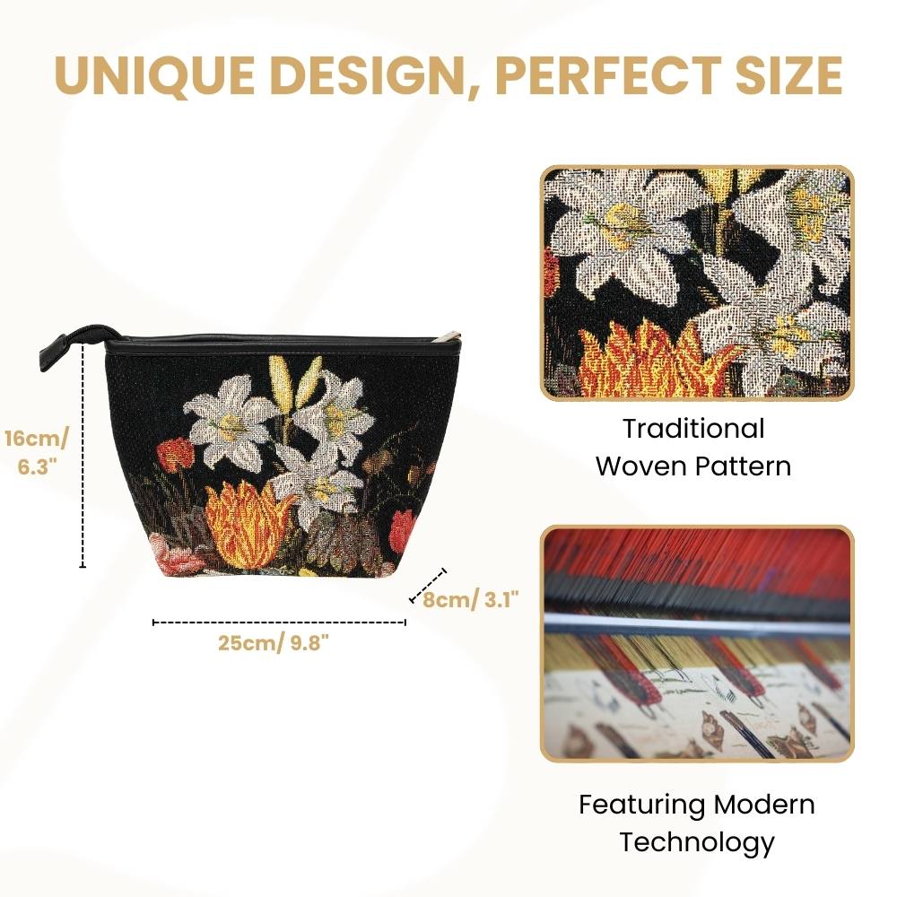 Ambrosius Still Life Art Makeup Bag/ Makeup Pouch