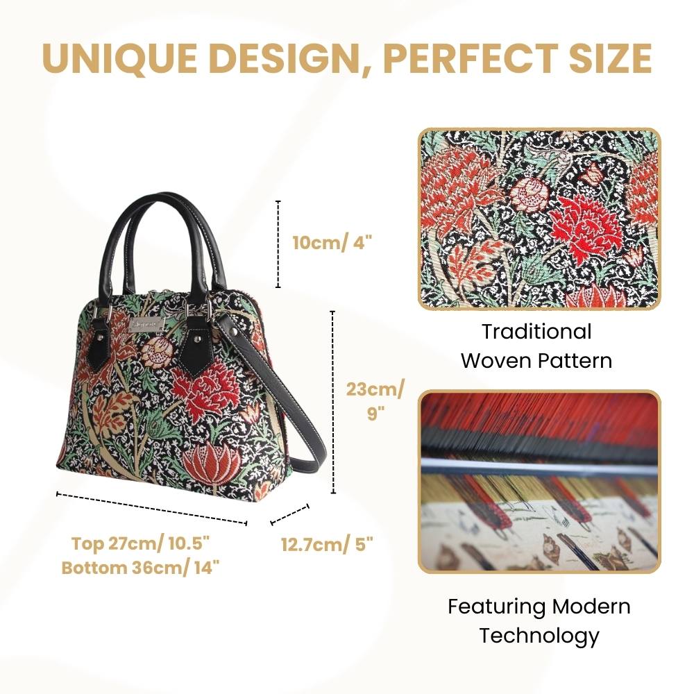 William Morris The Cray Convertible Top Handle Purse Handbag