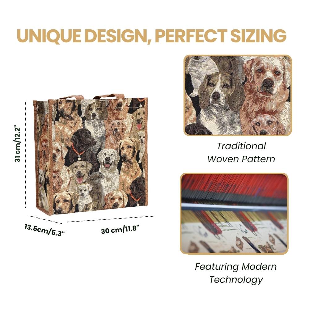 Labrador Dog Brown Shopper Bag