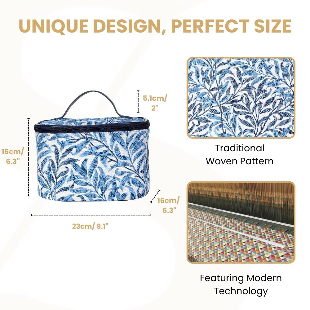William Morris Willow Bough Blue Toiletry Bag/ Toiletries Organizer