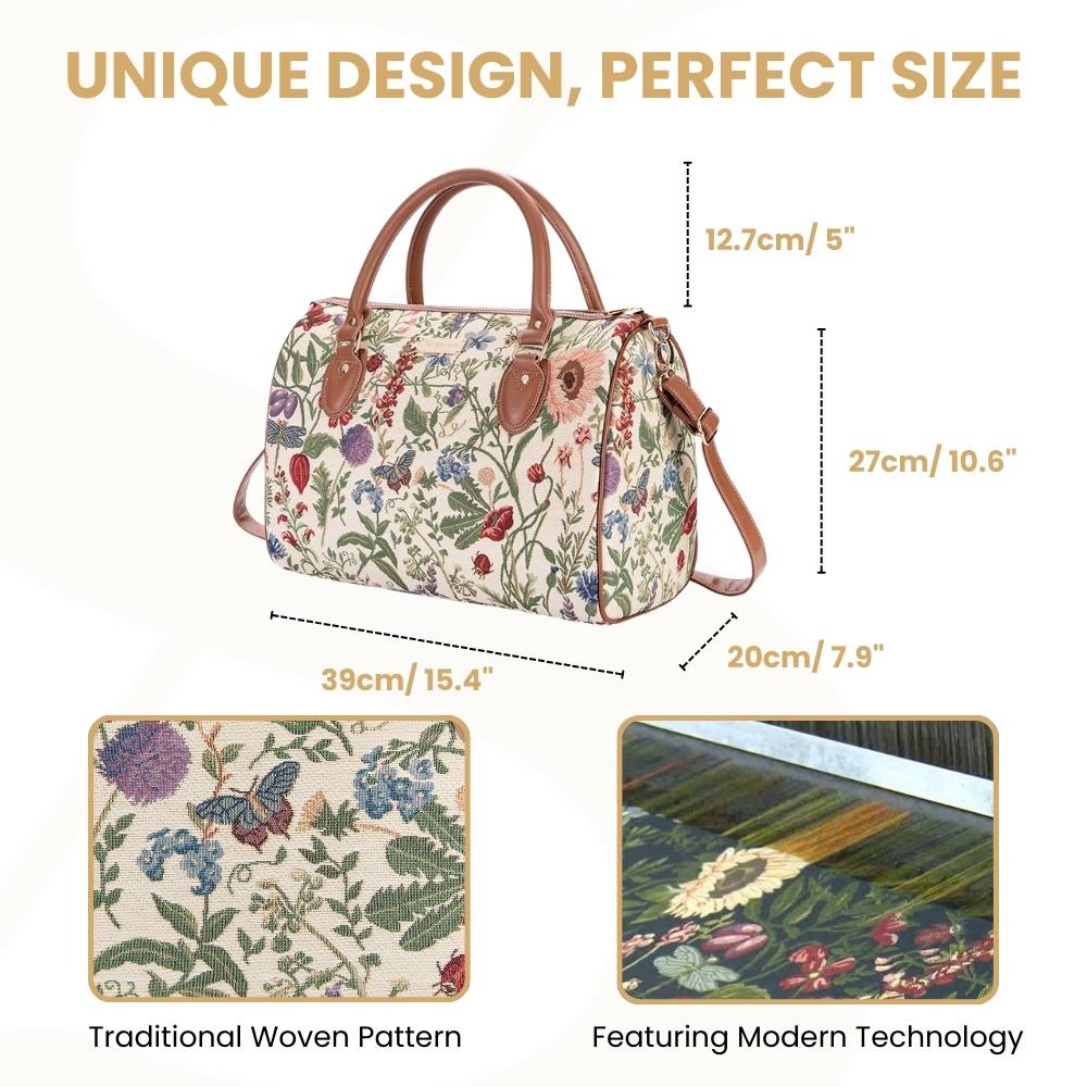 Morning Garden Floral Travel Bag