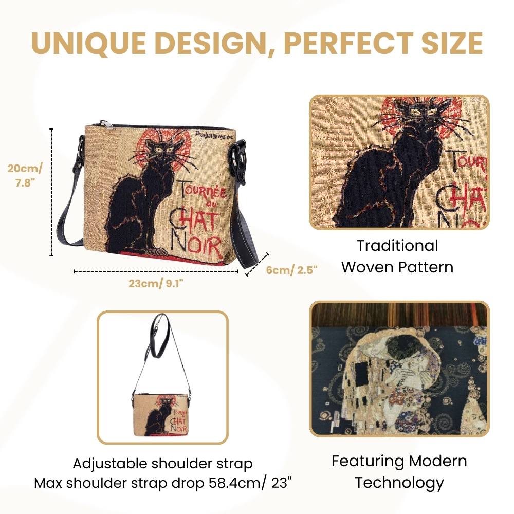 Theophile Steinlen Tournee Du Chat Noir Crossbody Bag