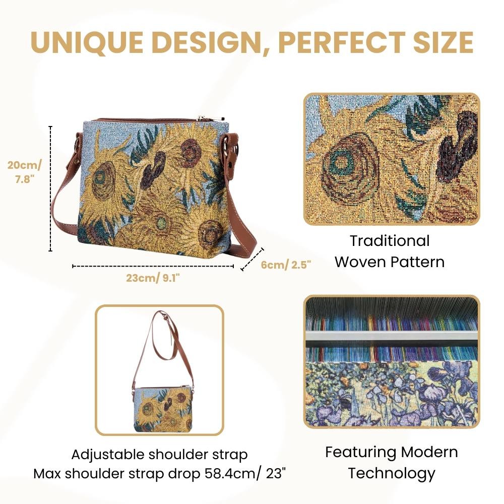 Van Gogh Sunflowers Crossbody Bag