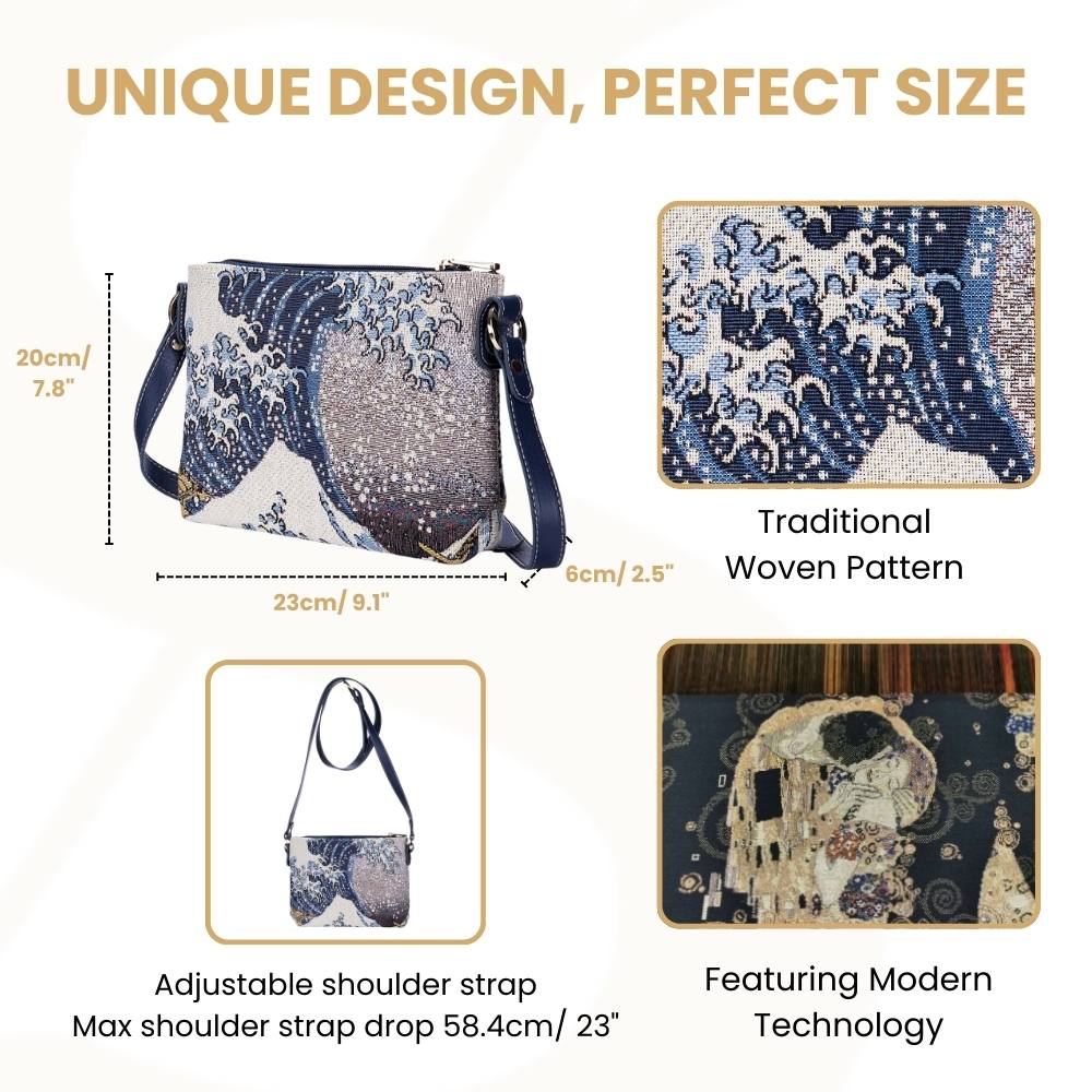 Hokusai Great Wave Off Kanagawa Crossbody Bag