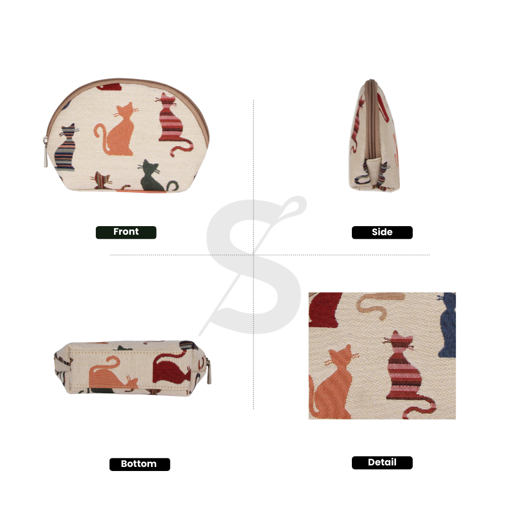 Cheeky Cat Cosmetic Make Up Bag