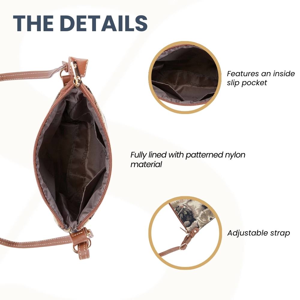Cat Brown Sling Bag
