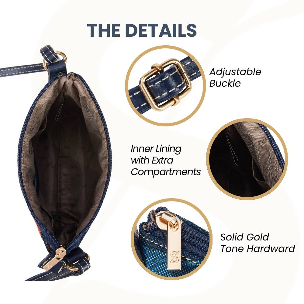 Dachshund Blue Sling Bag