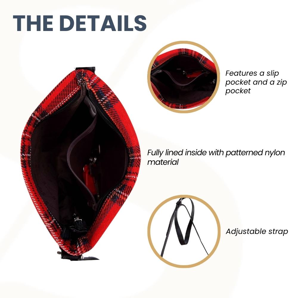 Royal Stewart Tartan Red Crossbody Bag
