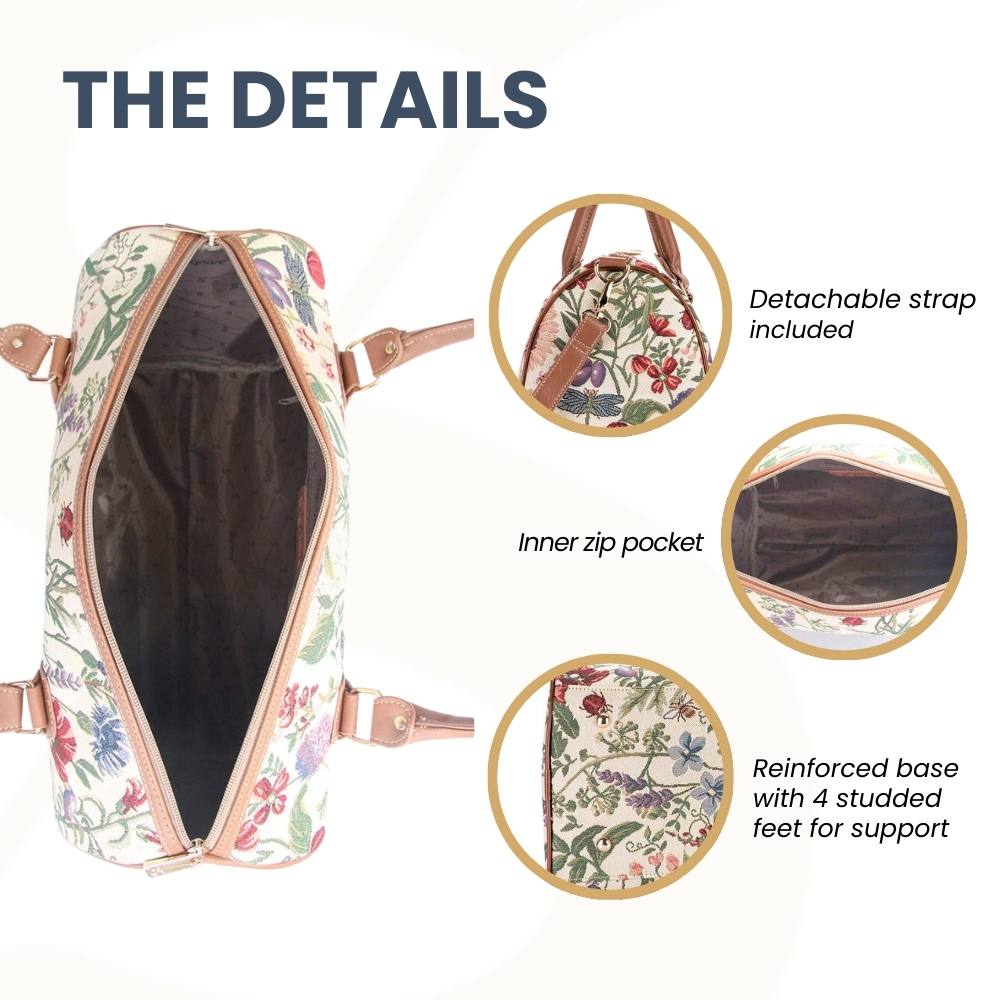Morning Garden Floral Travel Bag