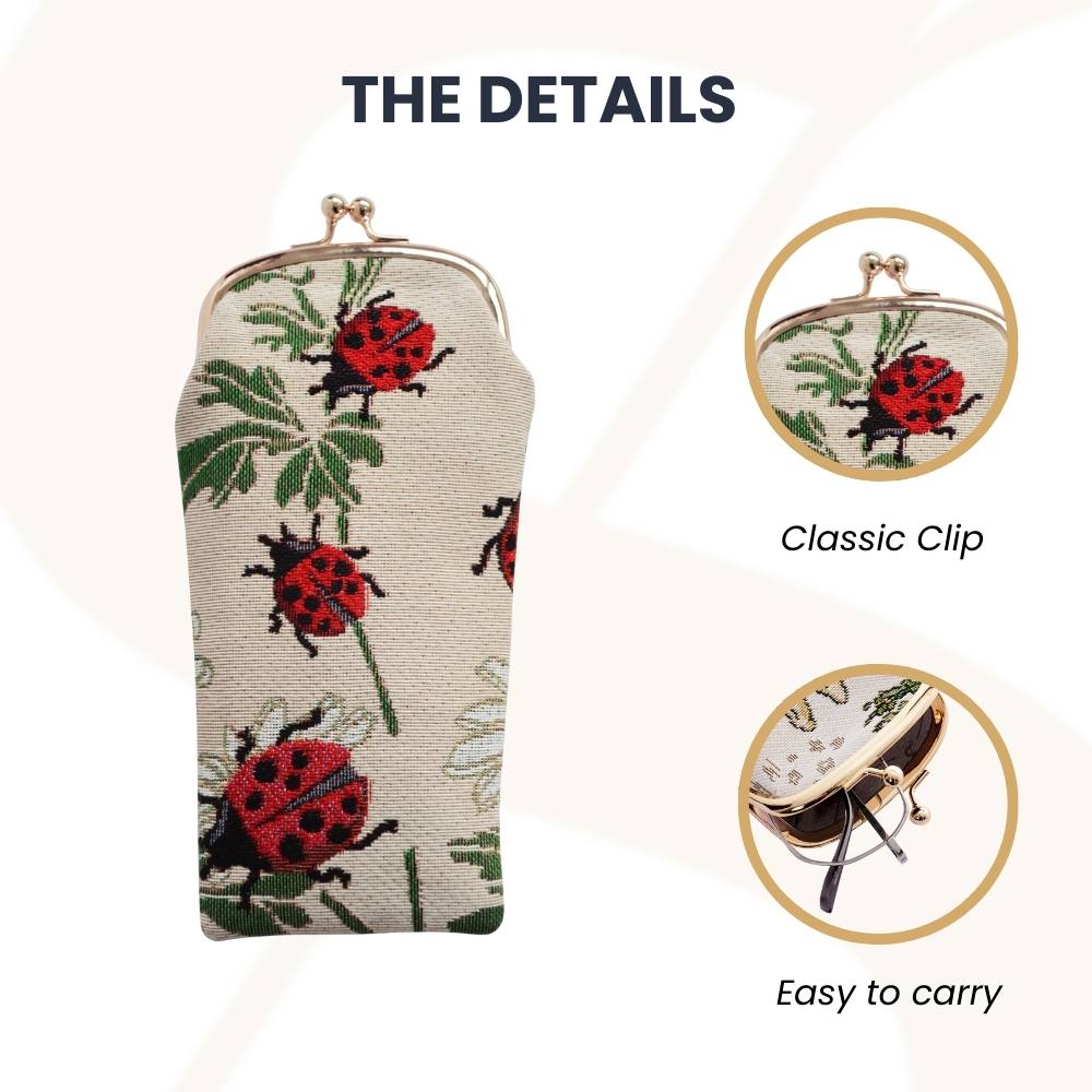 Ladybug Glasses Glasses Pouch/ Case