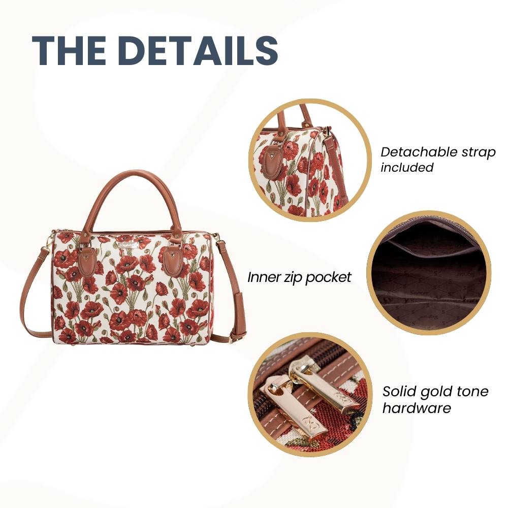 Poppy Red Travel Bag