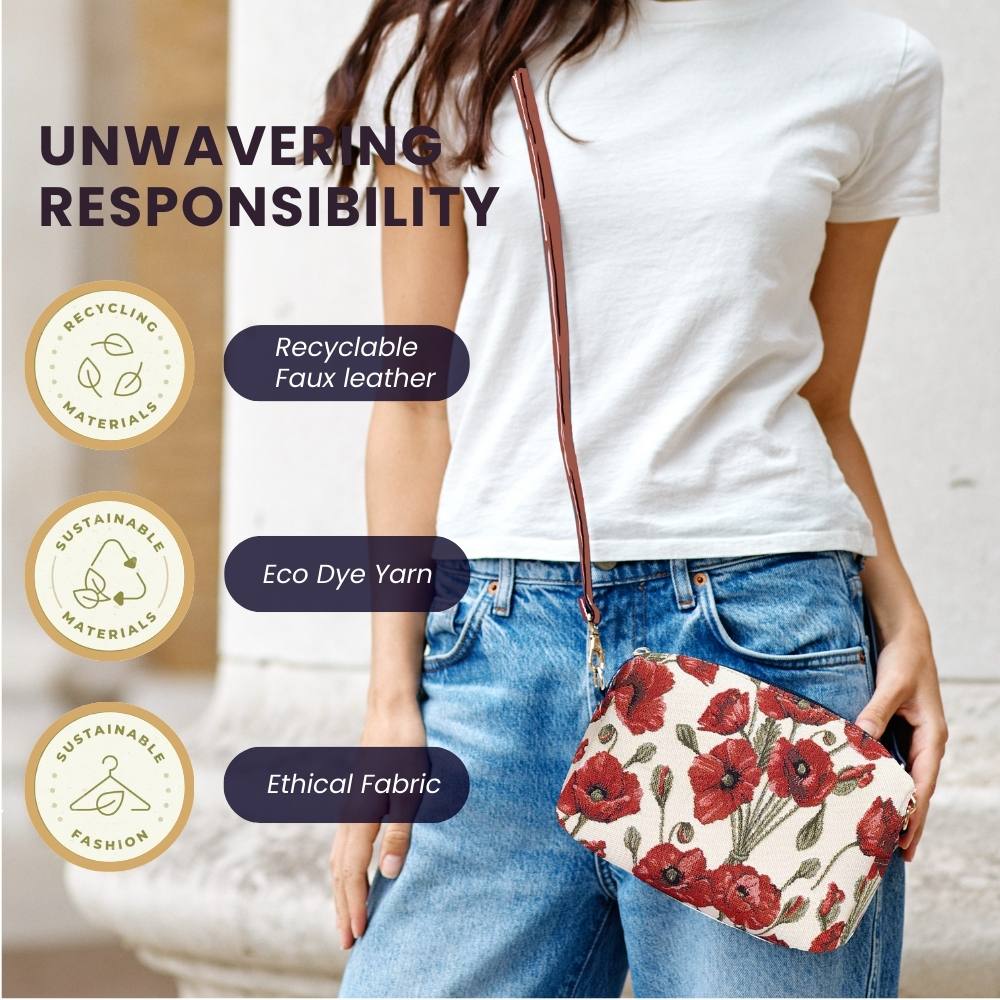Poppy Red Hip Length Shoulder Bag