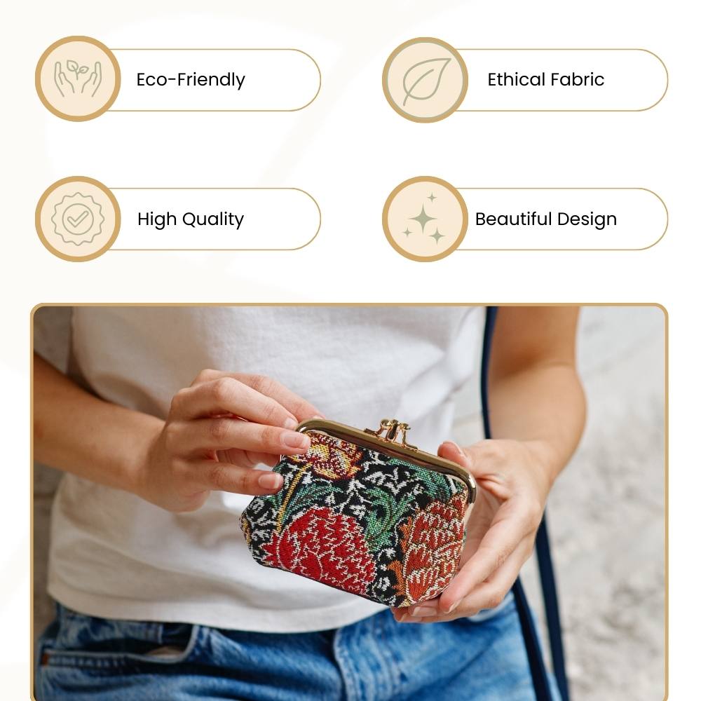 William Morris The Cray Coin Clasp Frame Purse Wallet