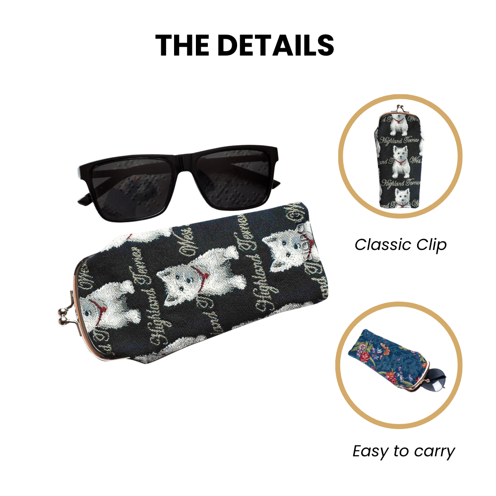 Westie Dog Glasses Pouch/ Case