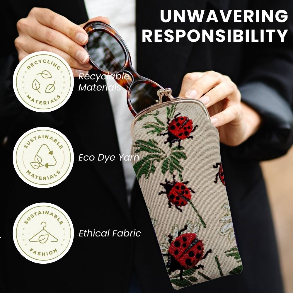 Ladybug Glasses Glasses Pouch/ Case