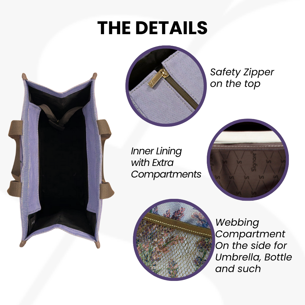 Lavender Shopper Bag