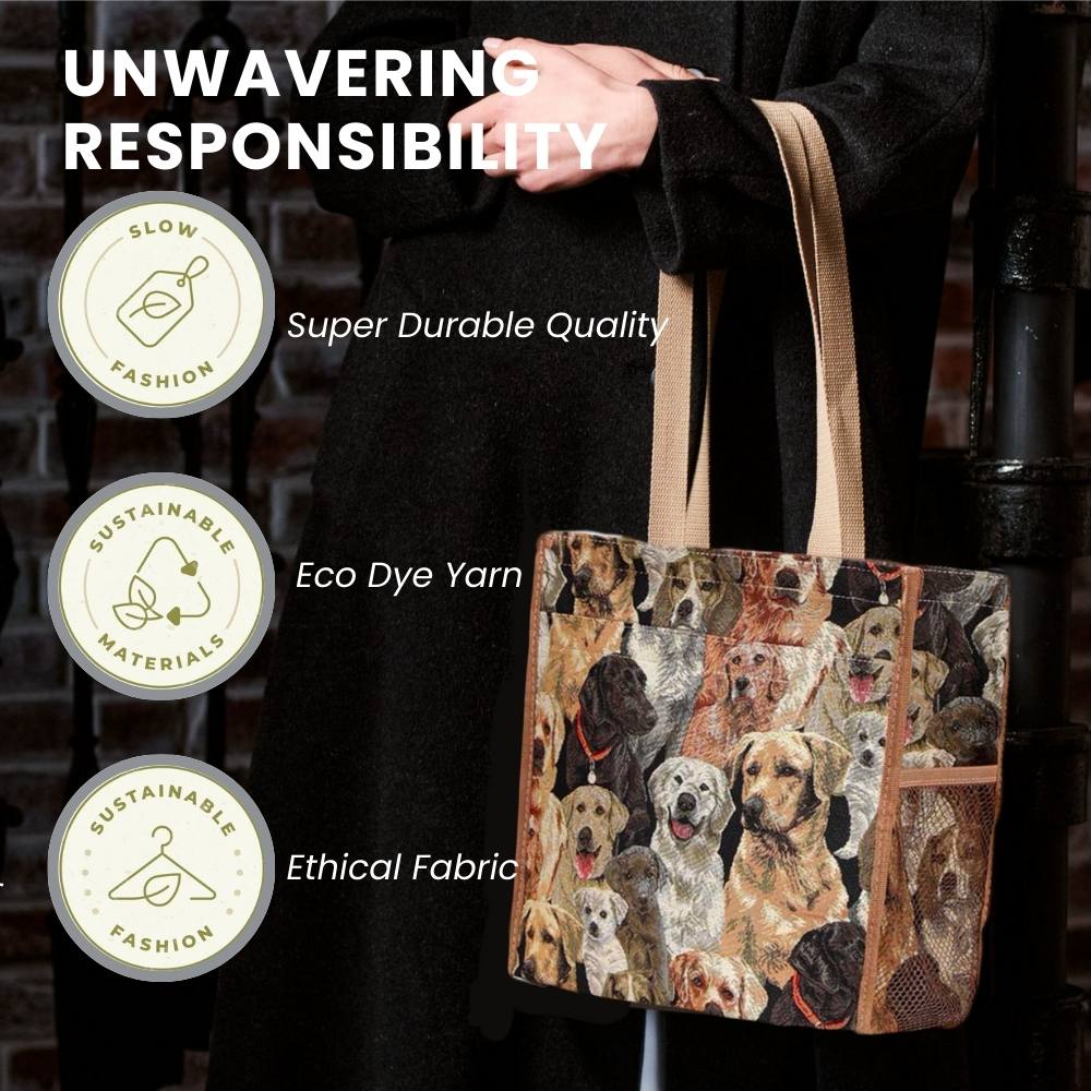 Labrador Dog Brown Shopper Bag