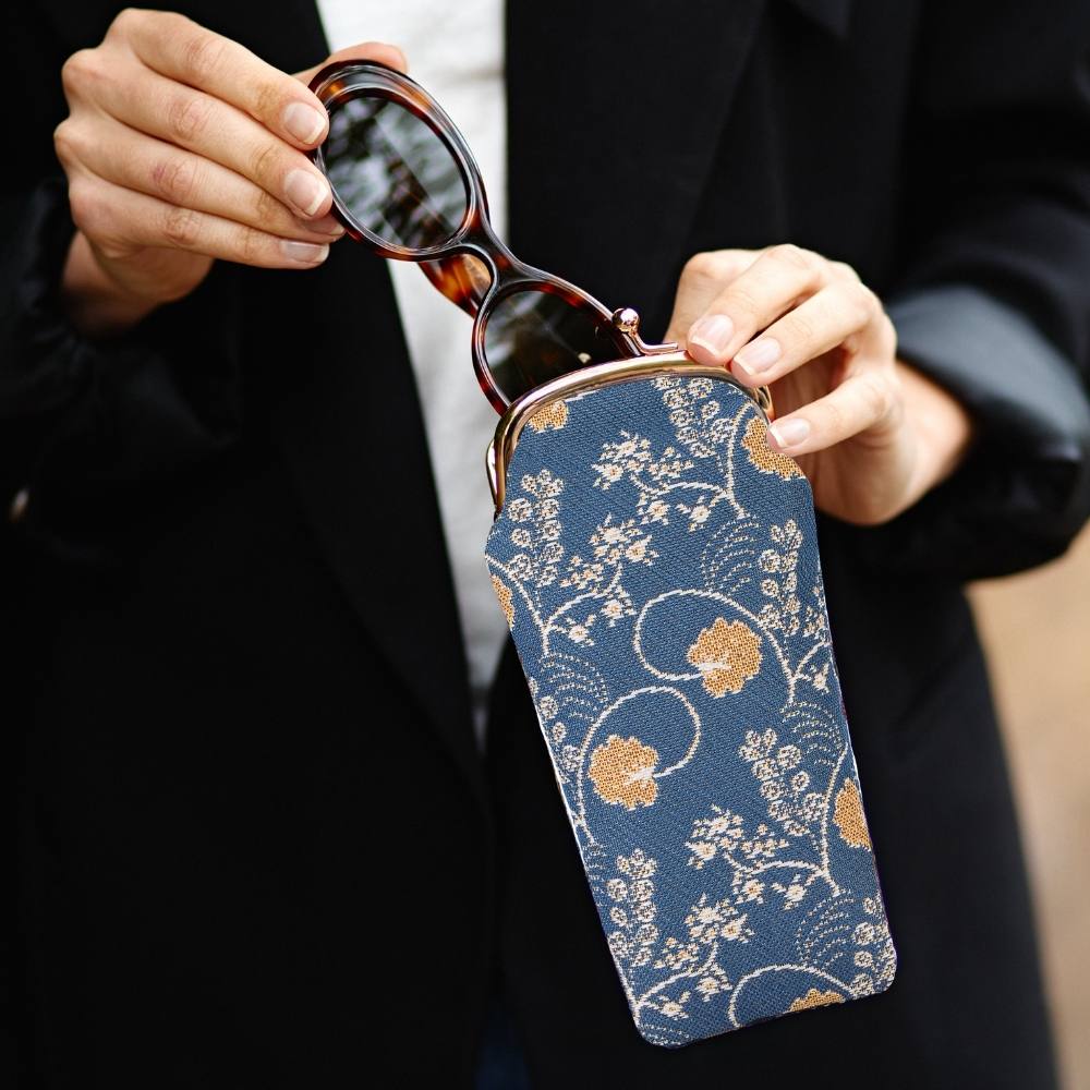 Jane Austen Blue Glasses Pouch/ Case