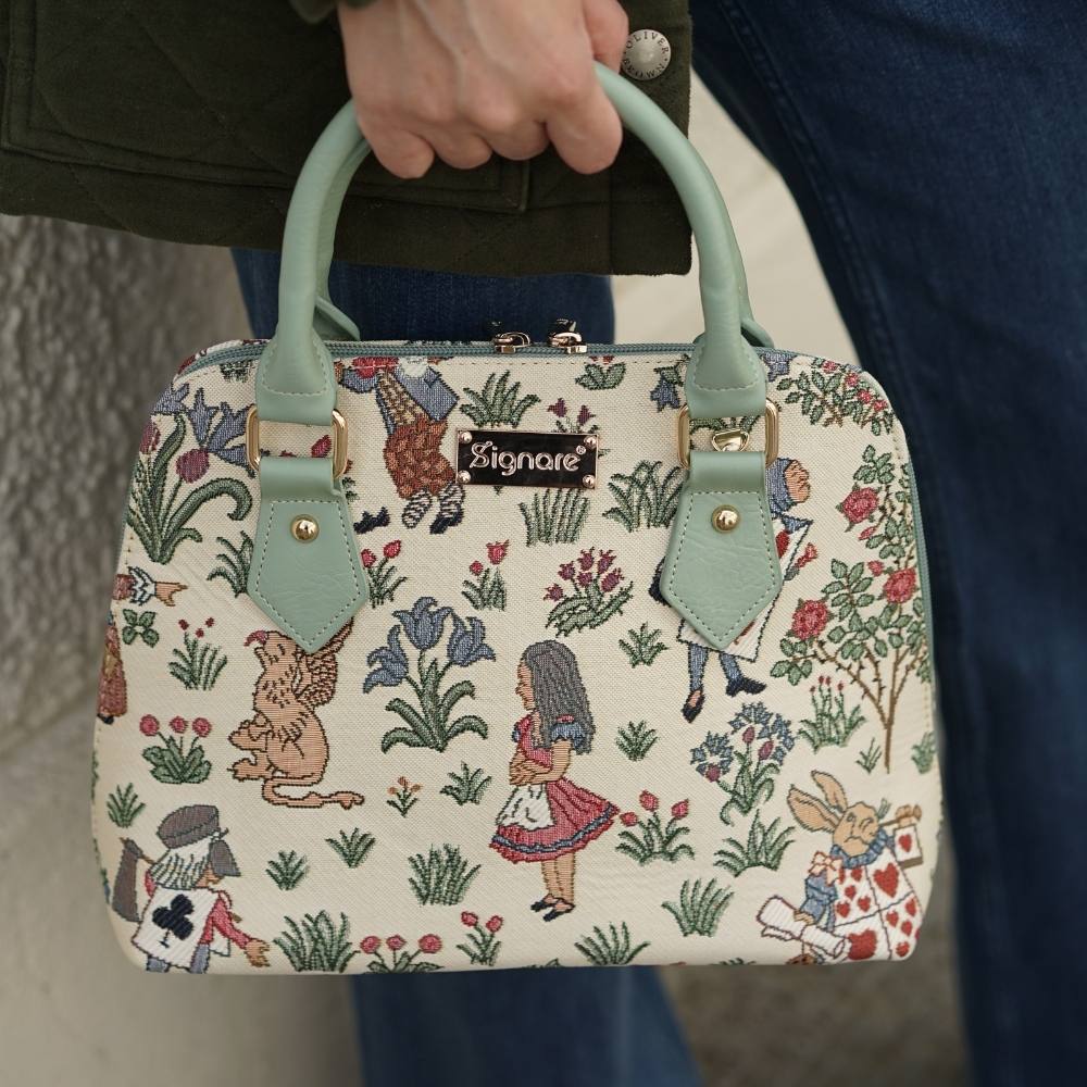 Charles Voysey Alice in Wonderland Convertible Top Handle Purse Handbag