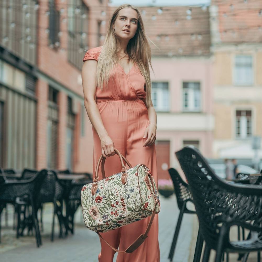 Morning Garden Floral Travel Bag