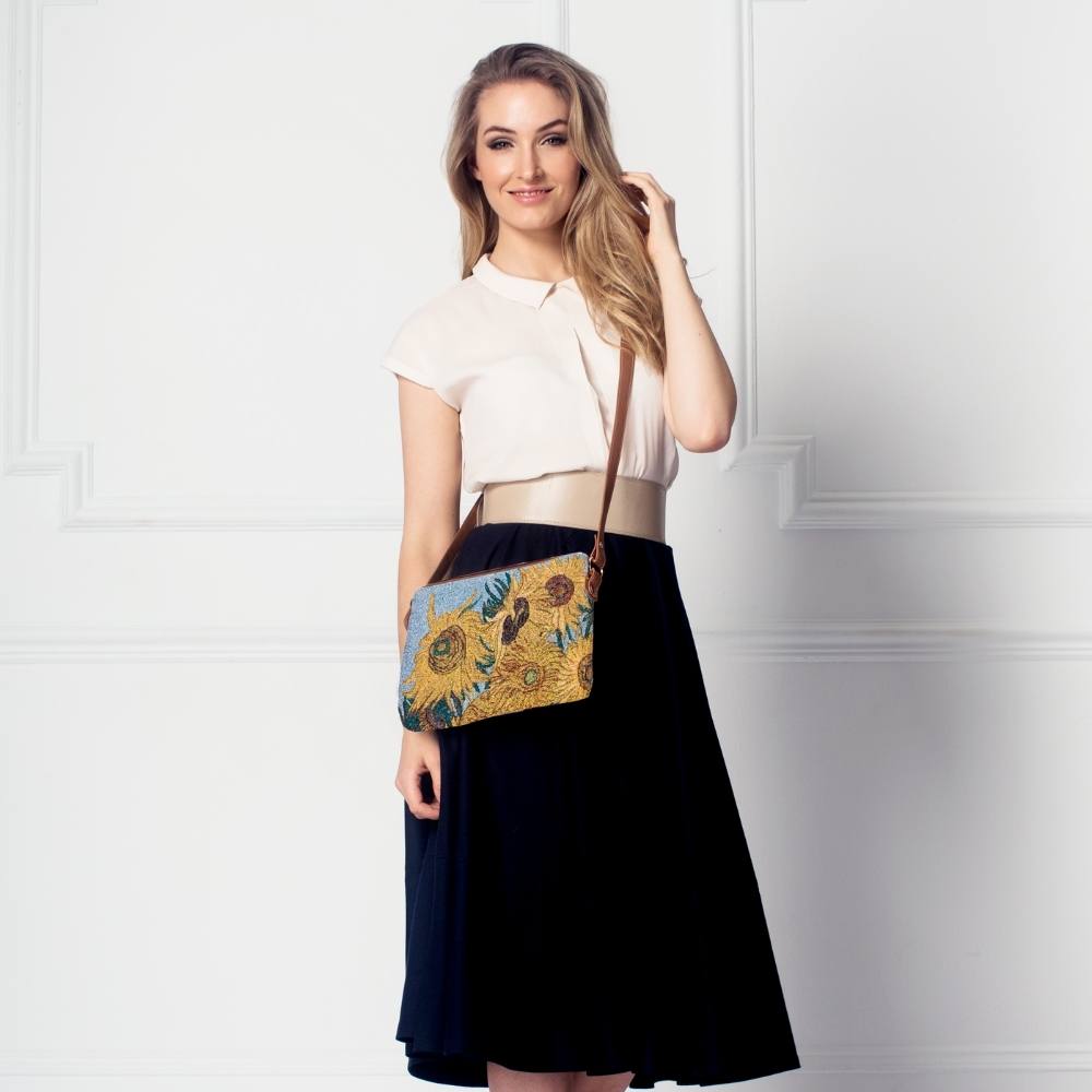 Van Gogh Sunflowers Crossbody Bag