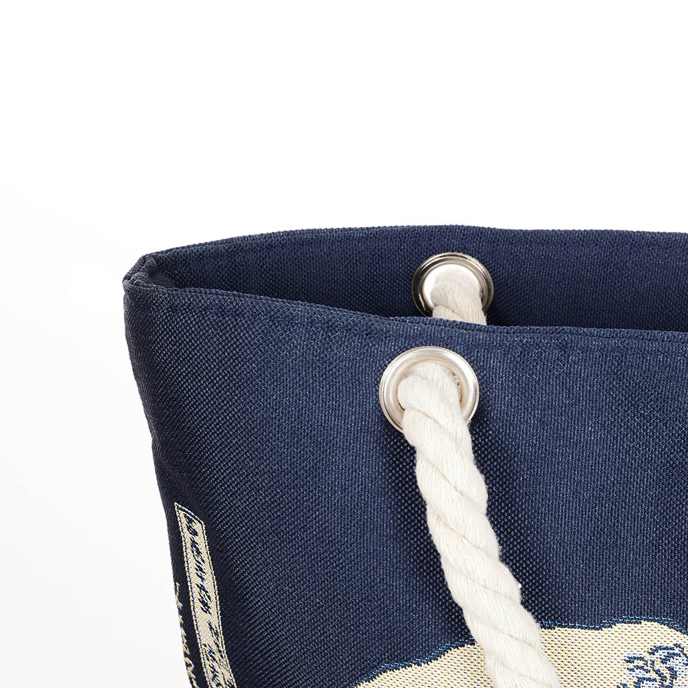Great Wave off Kanagawa Rope Tote Beach Bag