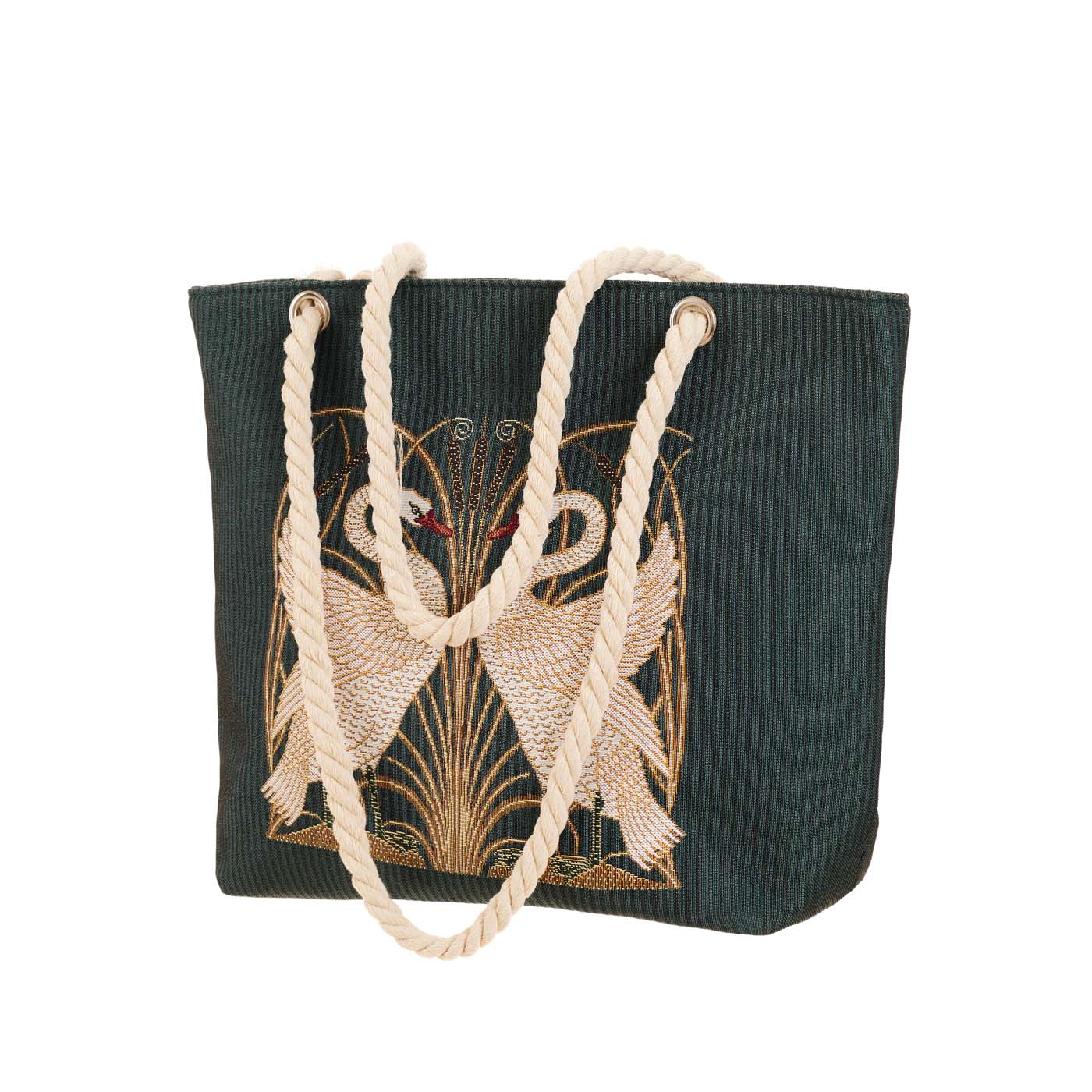 Swan, Iris and Rush Rope Tote Beach Bag