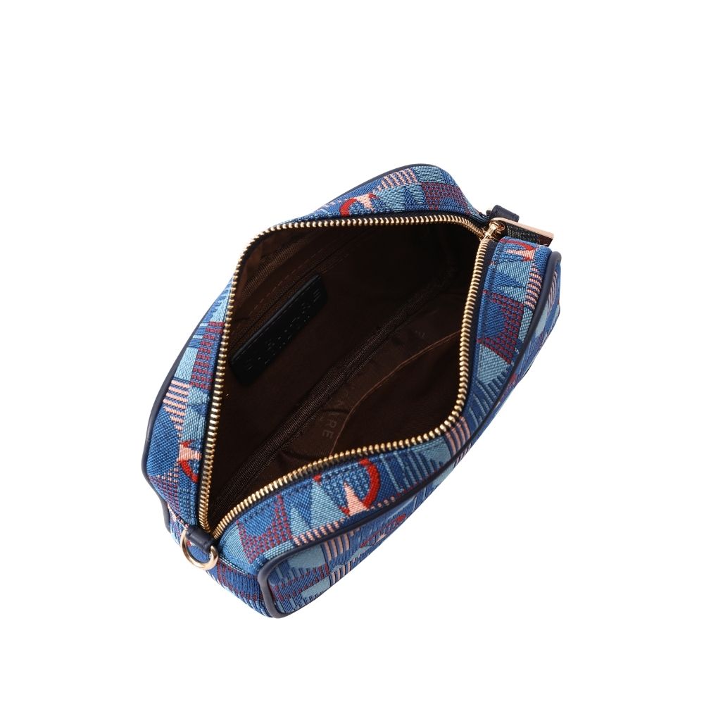 TfL Piccadilly Moquette Red Roundel Camera Crossbody Bag