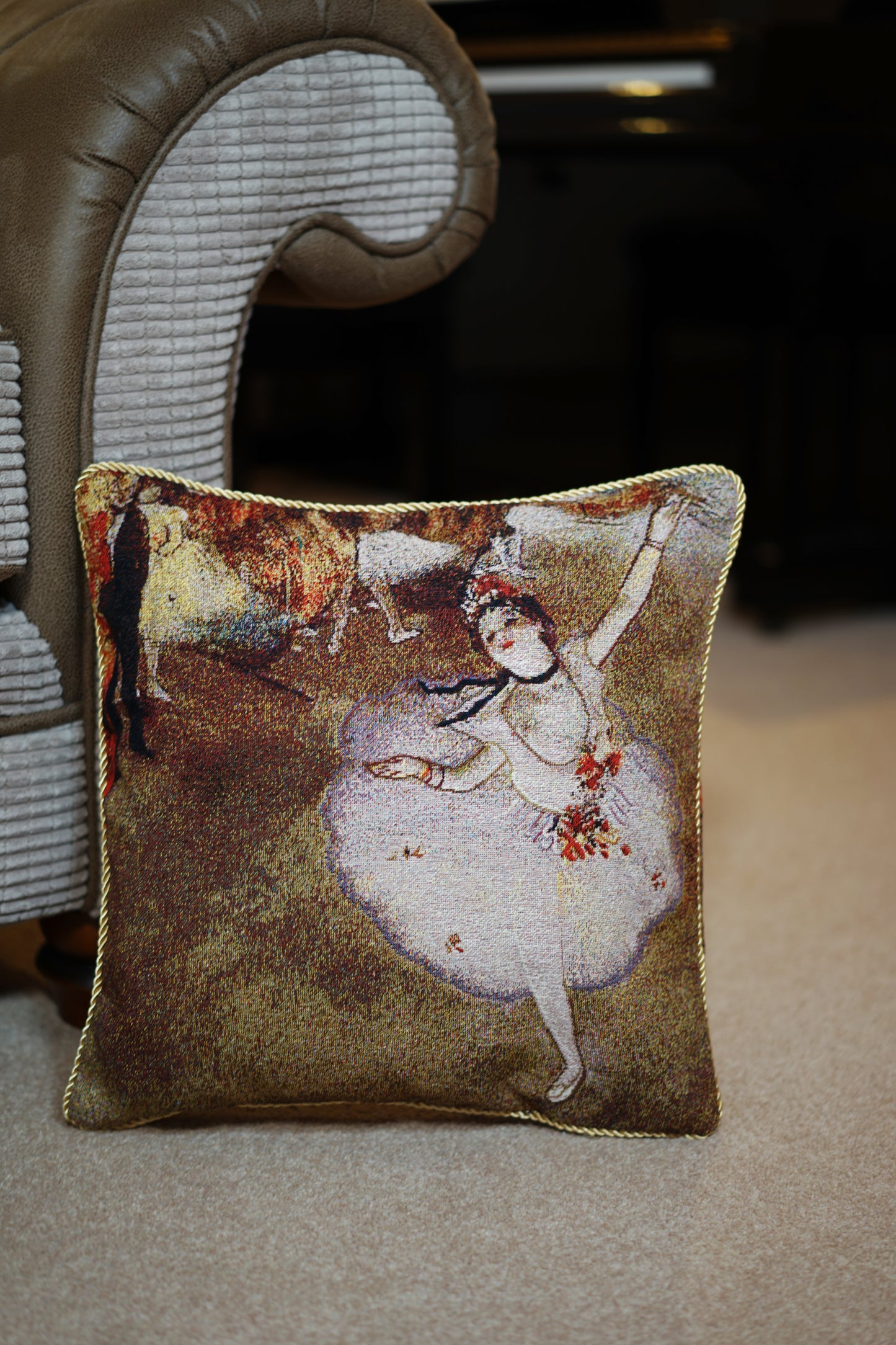 Edgar Degas Ballerina Pillowcase/ Cushion Cover 18x18 Inch
