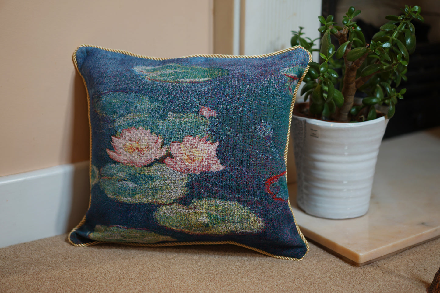 Claude Monet Water Lillies Pillowcase/ Cushion Cover 18 x 18 inch