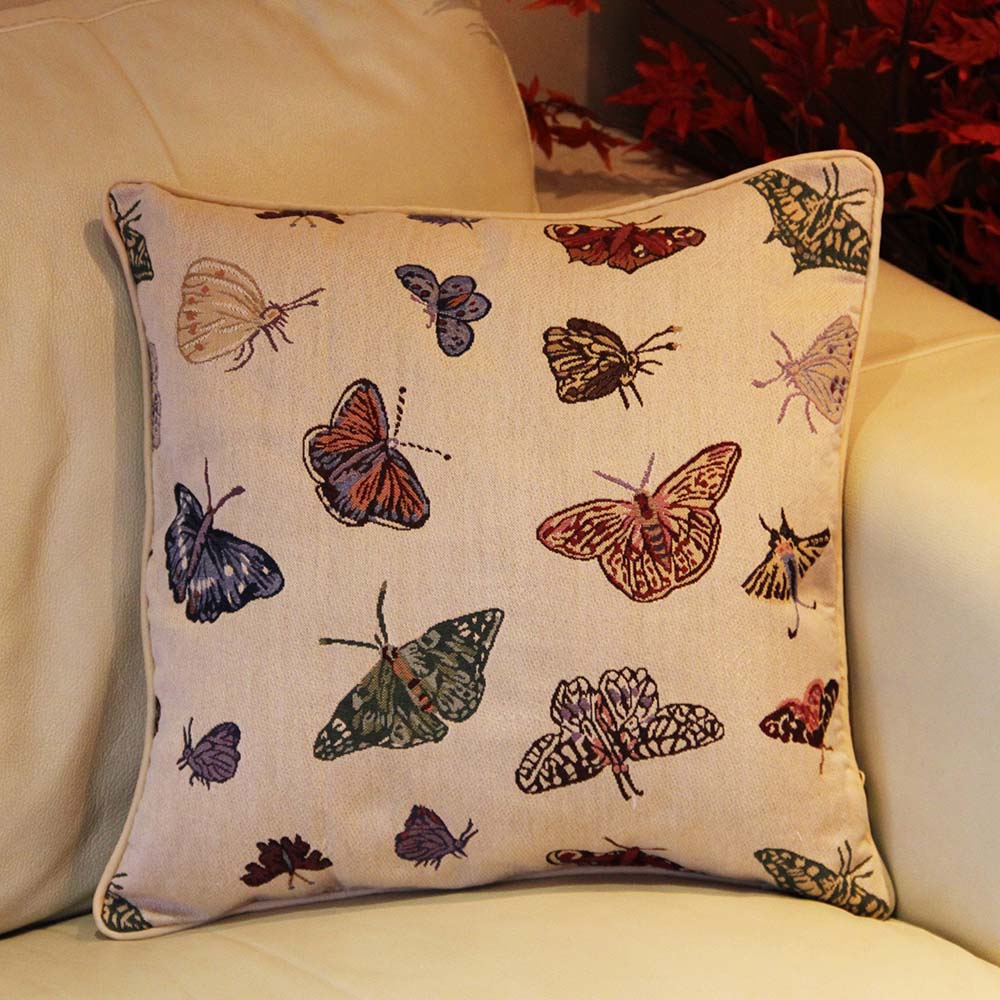 Butterfly Pillowcase/Cushion Cover 18 x 18 inch