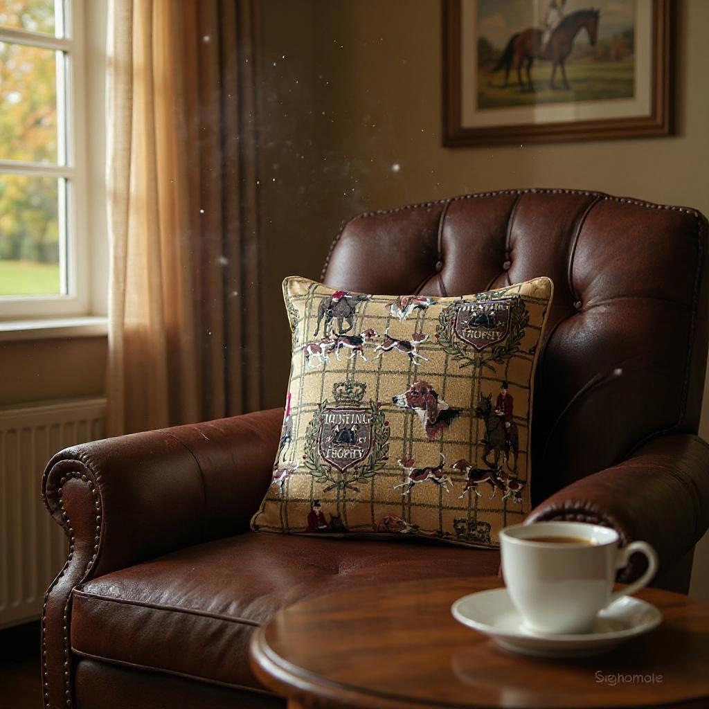 Hunting Pillowcase/Cushion Cover 18 x 18 inch