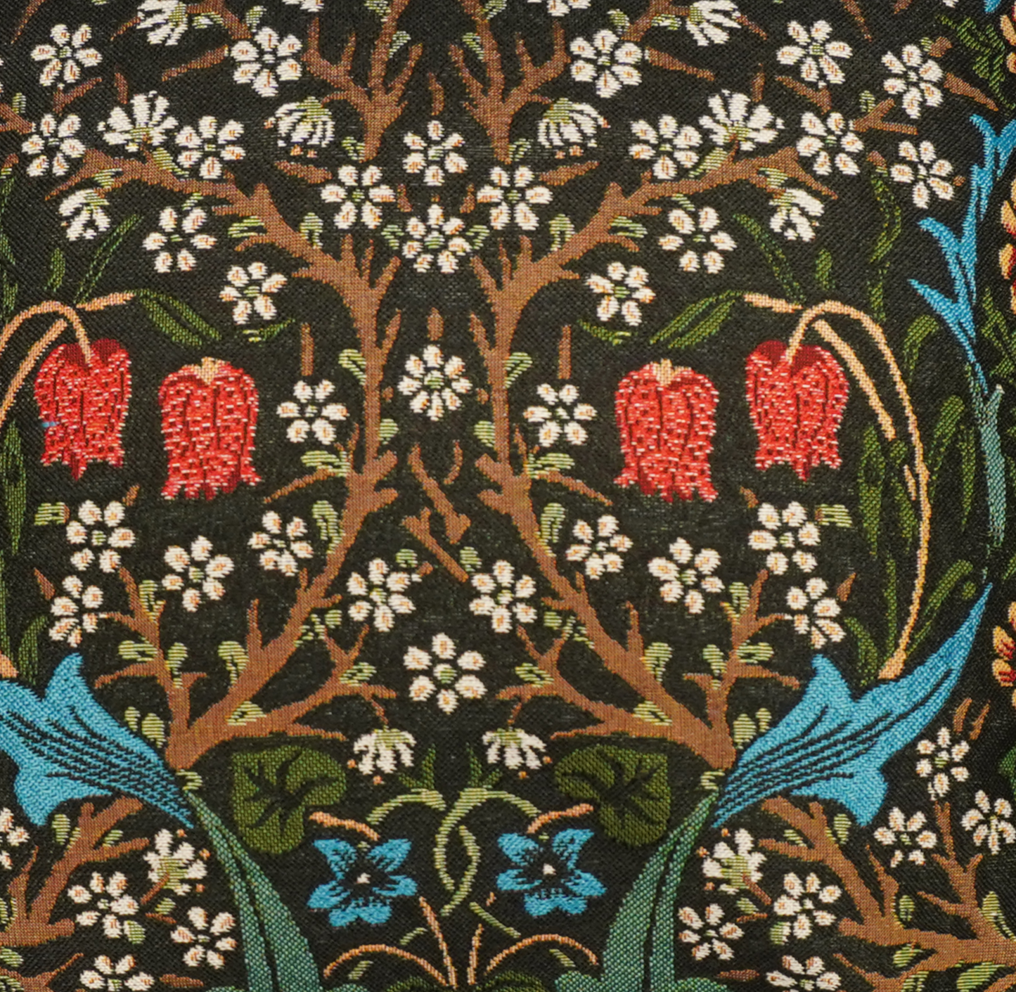 William Morris Blackthorn Panelled Pillowcase/ cushion cover 18 x 18 inch