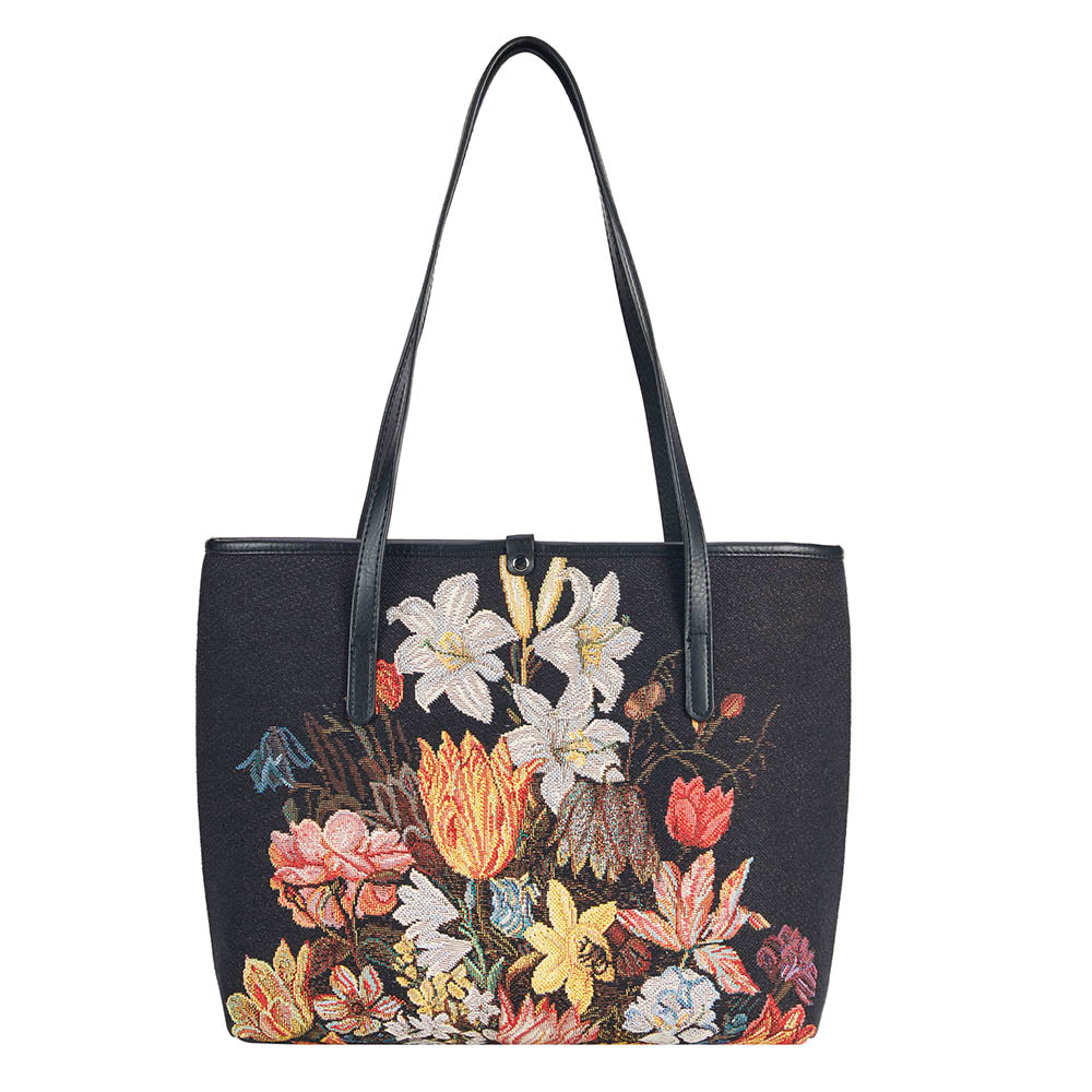Ambrosius Bosschaert Still Life Shoulder Tote Bag