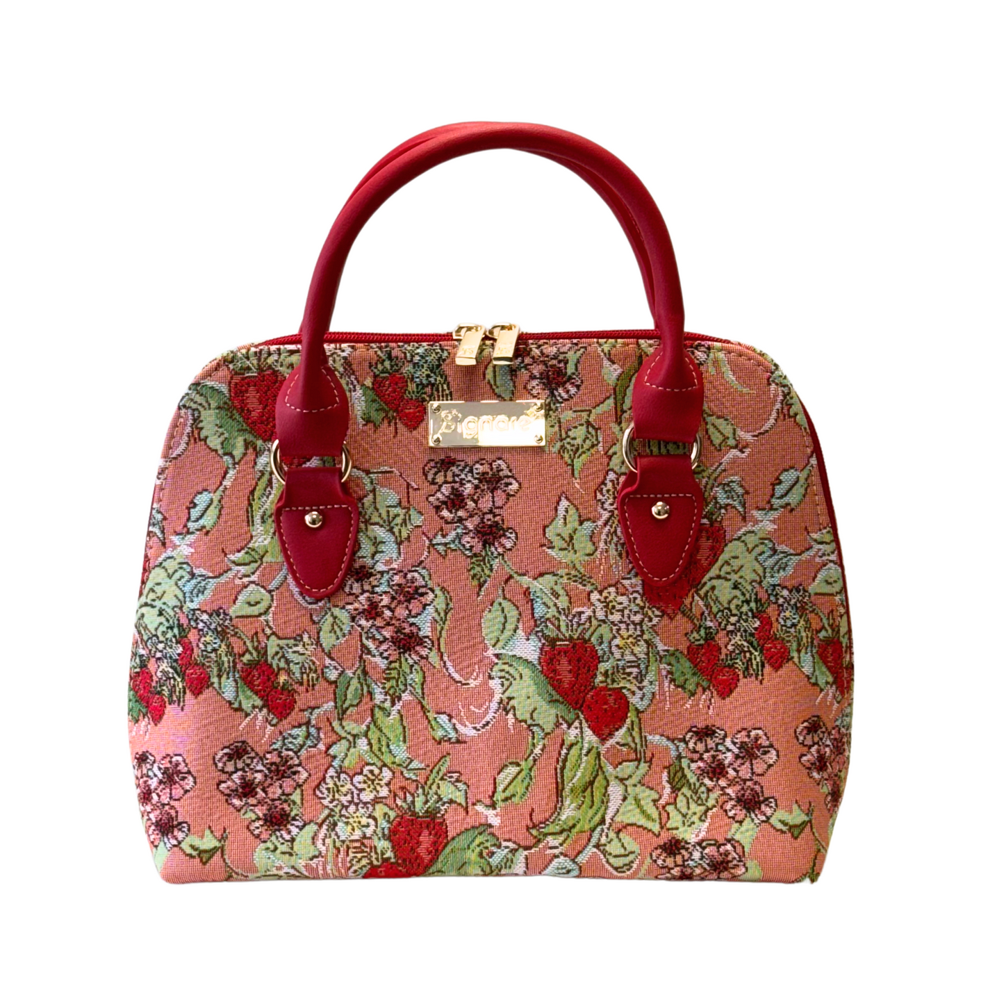 Wild Strawberry Convertible Top Handle Purse Handbag