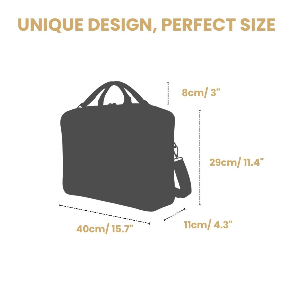 Jane Austen Oak Brown Computer Laptop Bag Case 15.6"