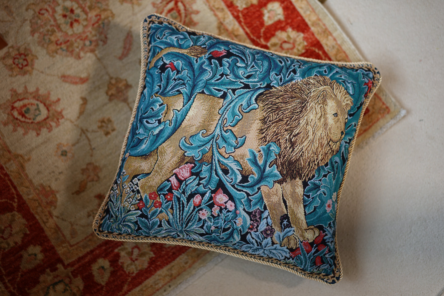 William Morris The Lion Pillowcase/ Cushion cover 18 x 18 inch