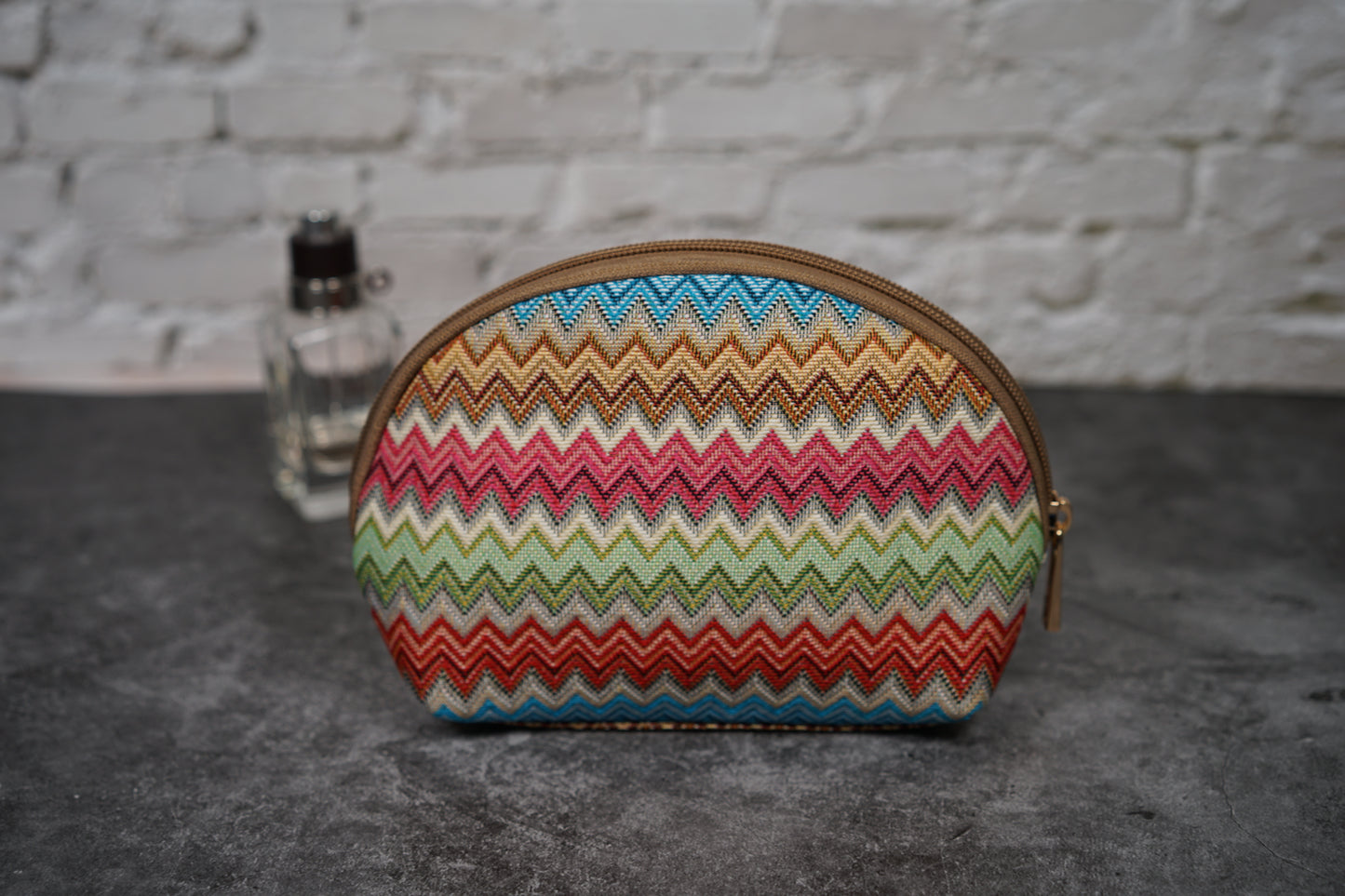 Aztec Zigzag Cosmetic Make Up Bag