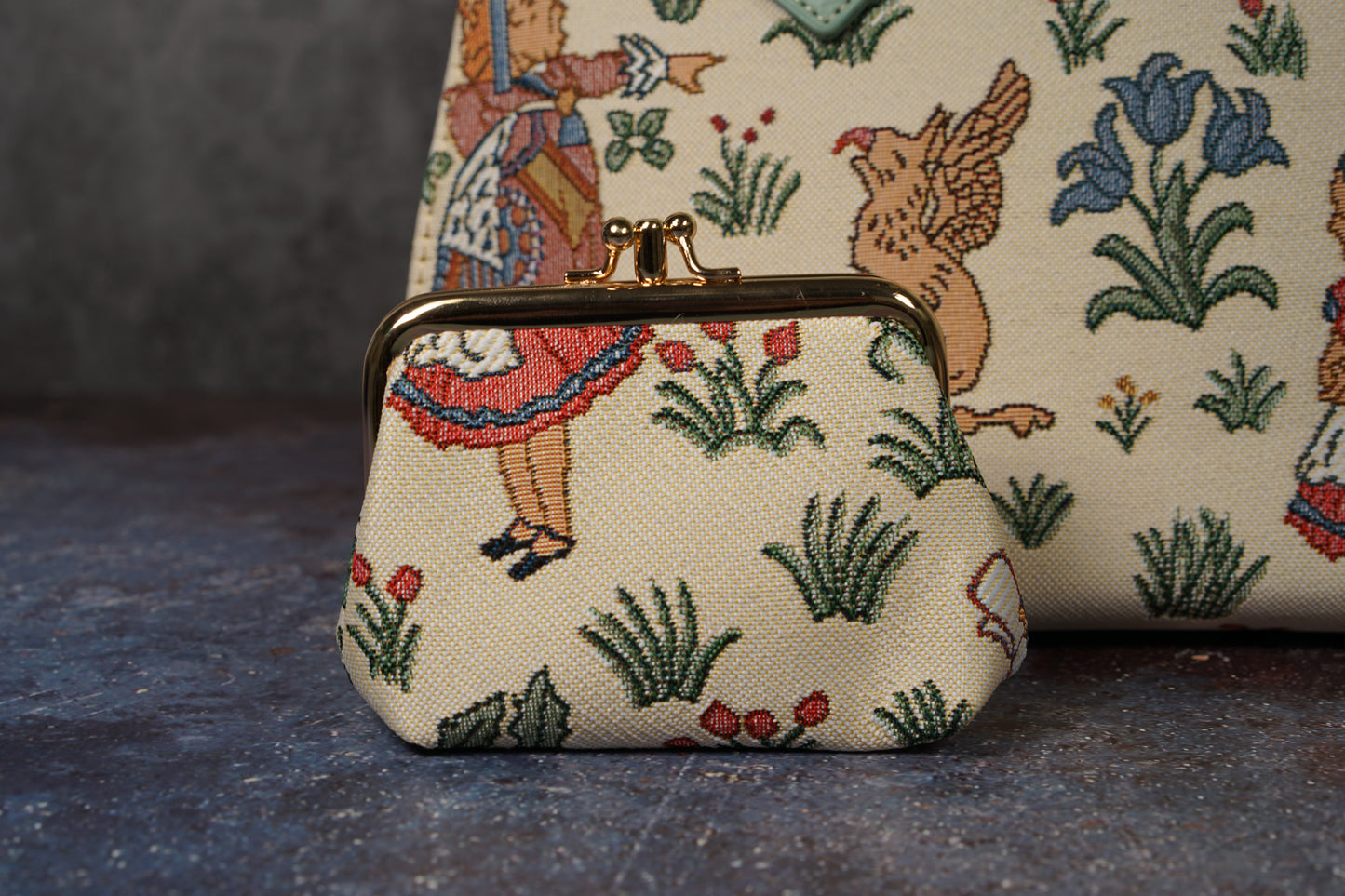 Charles Voysey Alice In Wonderland Frame Purse for coins