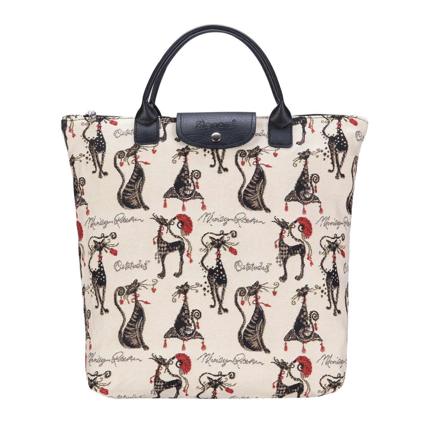 Marilyn Robertson Catitudes Foldaway Grocery Bag