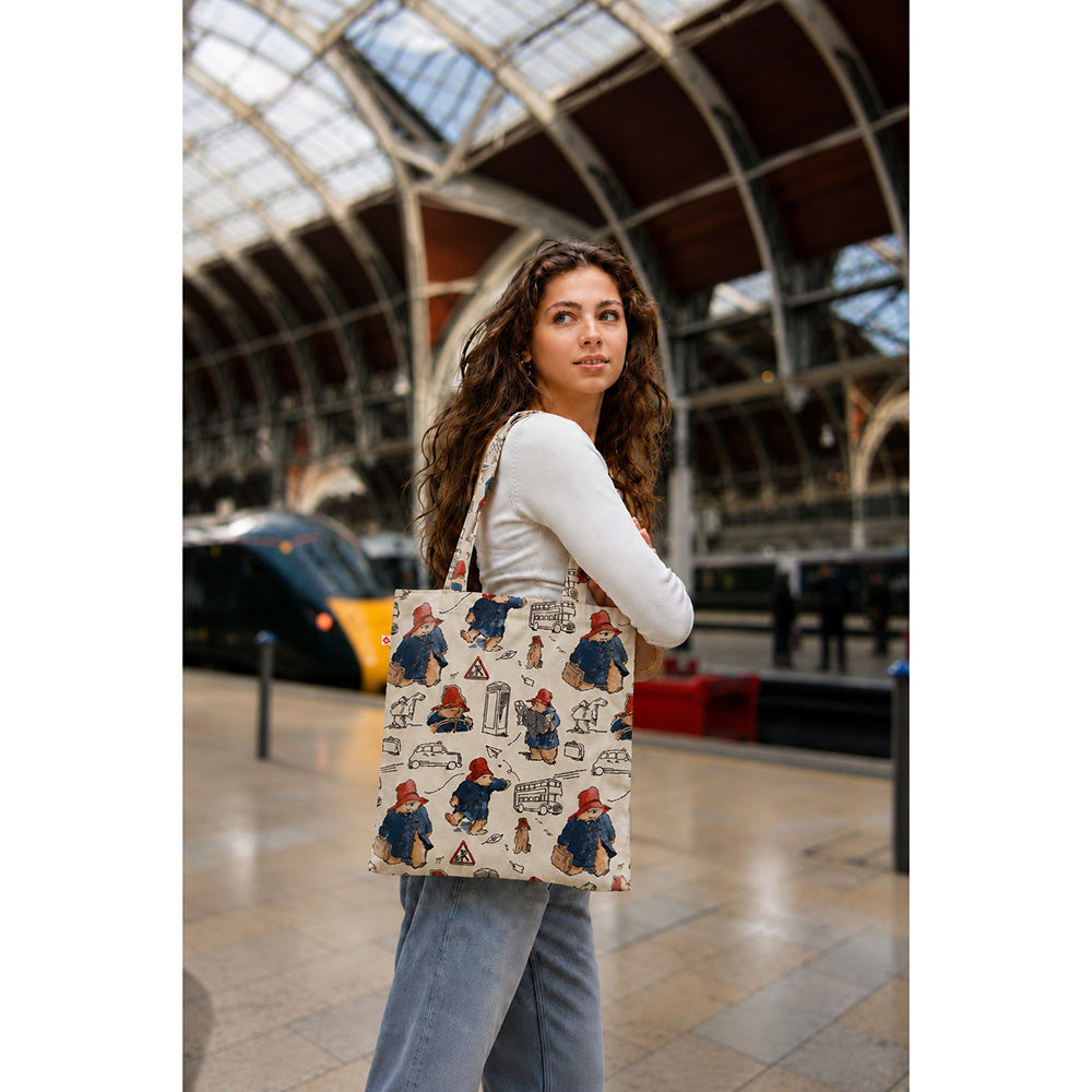 Paddington Bear Flat Shoulder Tote Bag