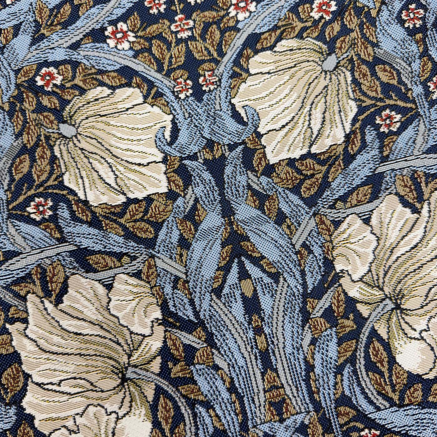 William Morris Pimpernel and Thyme Blue Flat Bag