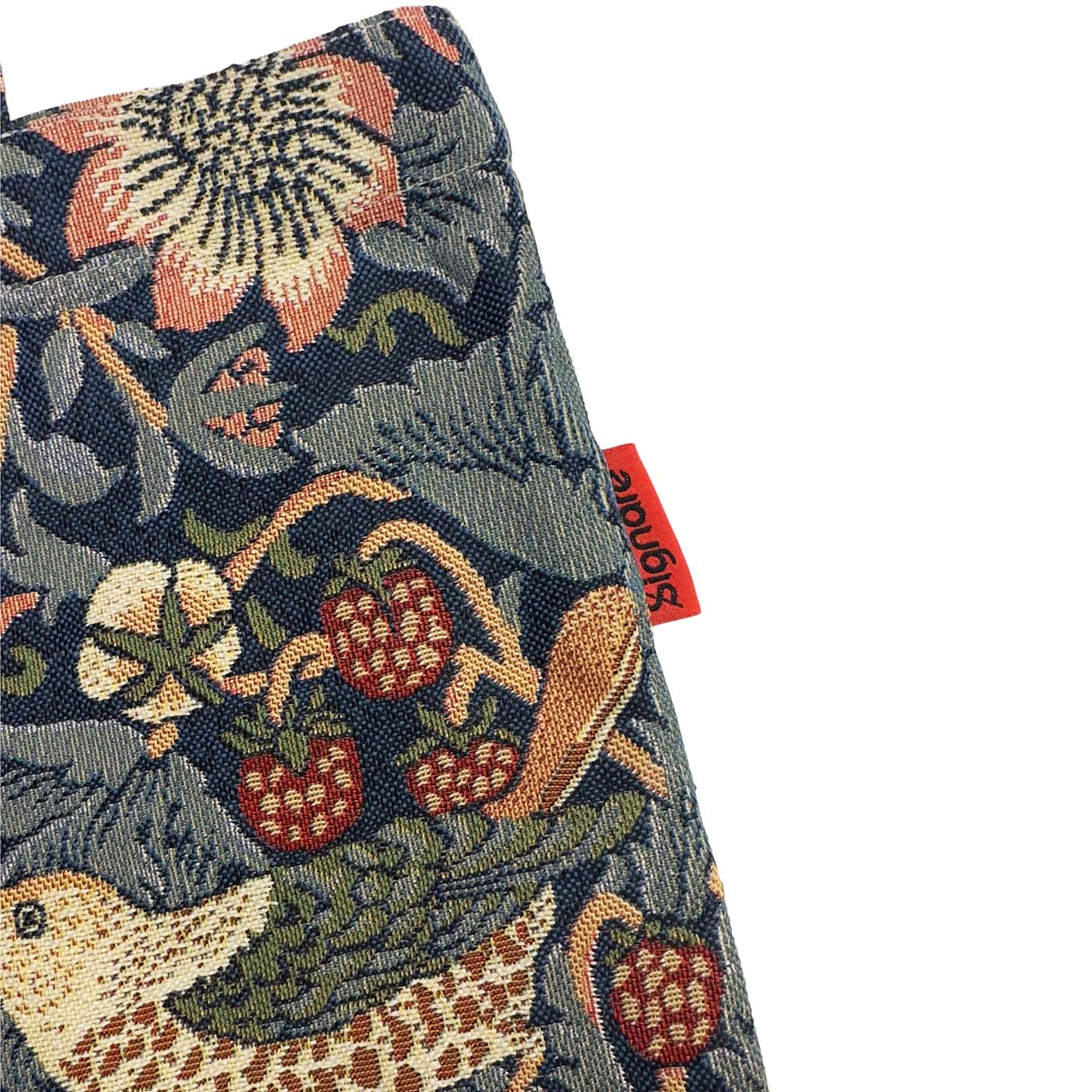 William Morris Strawberry Thief Blue Flat Bag